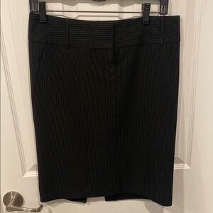 Elegant Black Pinstripe Skirt